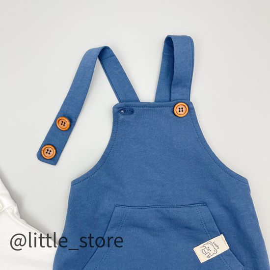 Комбинезон со свитшотом "Лапки" Синий