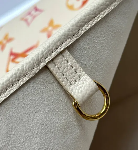 Сумка Louis Vuitton Neverfull MM кремовый/розовый