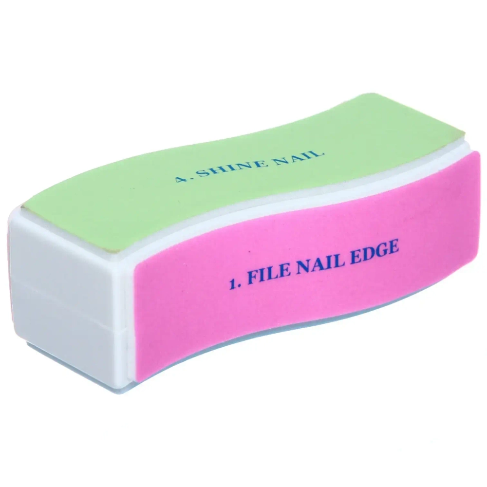 Полировка для ногтей 4-х сторонняя, цвет микс, в пакете, 9*3*2,5см