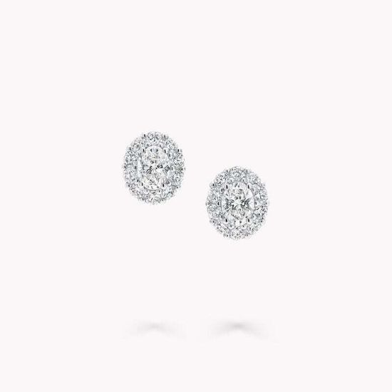 Пусеты Graff Icon Oval Diamond Stud Earrings