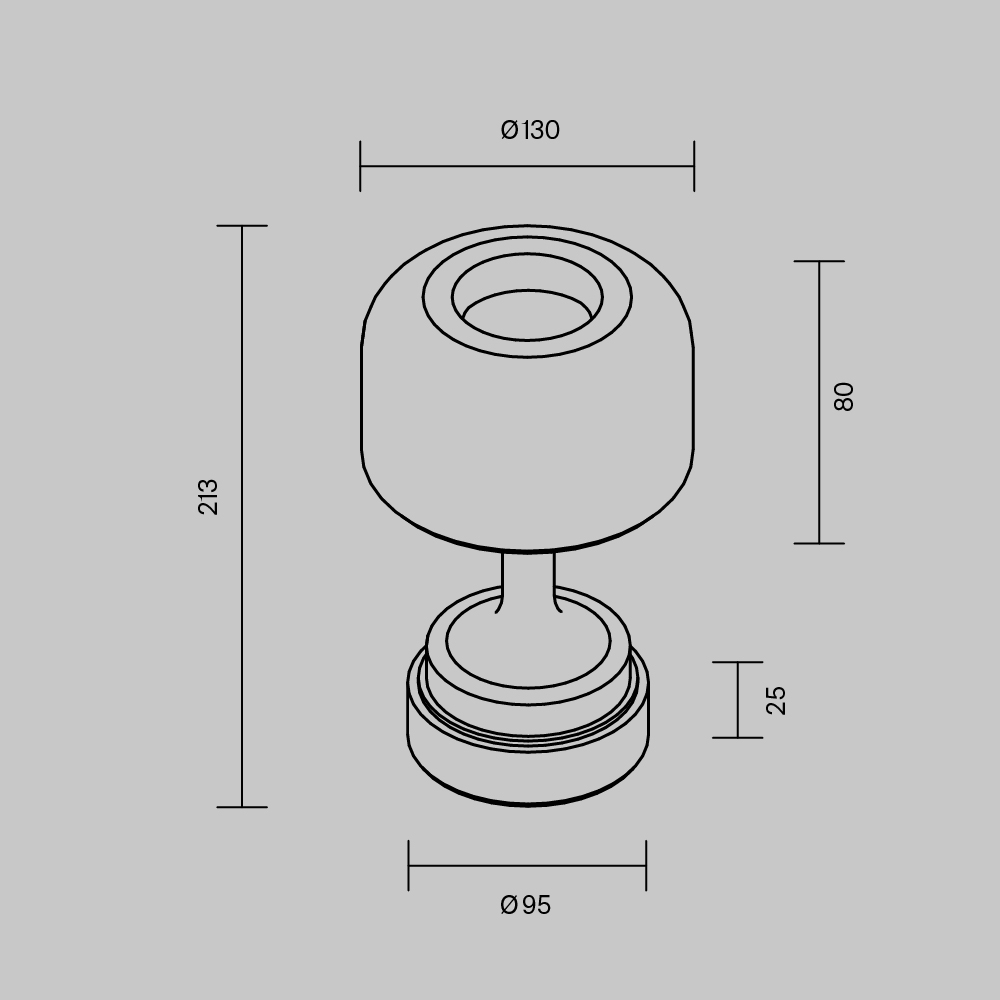 Настольная лампа аккумуляторная Maytoni Spirito MOD286RL-L3B3K