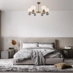 Люстра на штанге Freya BONY FR5394CL-12BS