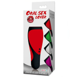 Автоматический оростимулятор Oral Sex Lover (30 режимов) (Цвет: красный с черным)