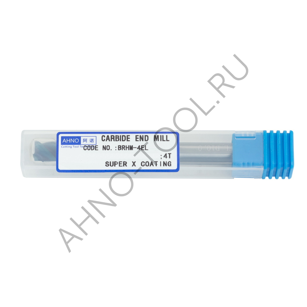 Фреза твердосплавная   8мм (L=100, l=25, хв=8) Z4 45° по закаленной стали BRHM-4EL-D8.0 HRC65 AHNO