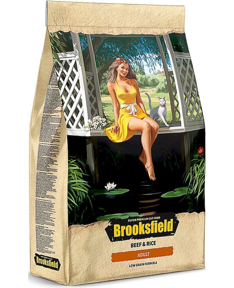 BROOKSFIELD Adult Cat Beef Сухой корм для взрослых кошек 400г Говядина/рис