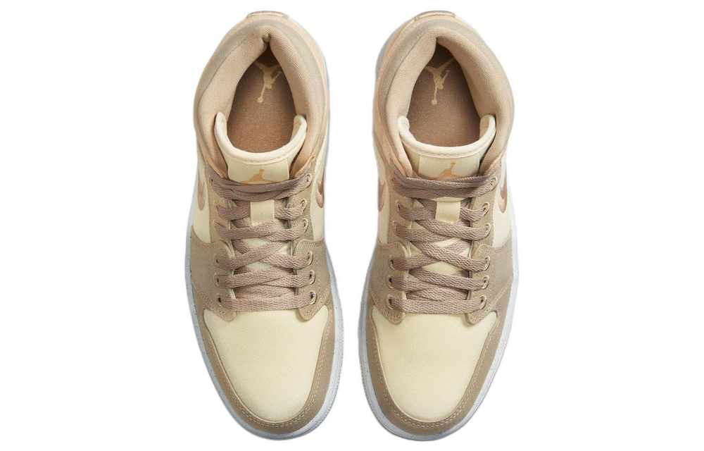 Кроссовки Jordan Air Jordan 1 Se "Canvas Khaki" (Женская размерная сетка)