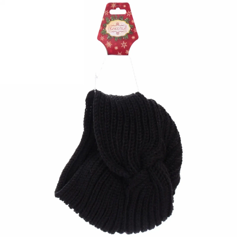 Повязка на голову теплая «Winter Turban», микс 6 цветов, 22*19см (Подвес Кокетка - Зима)