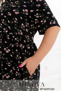 Платье 2465-черный Minova