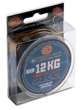Леска плетёная WFT KG GLISS SINKING Black 150 м, 0,18 мм