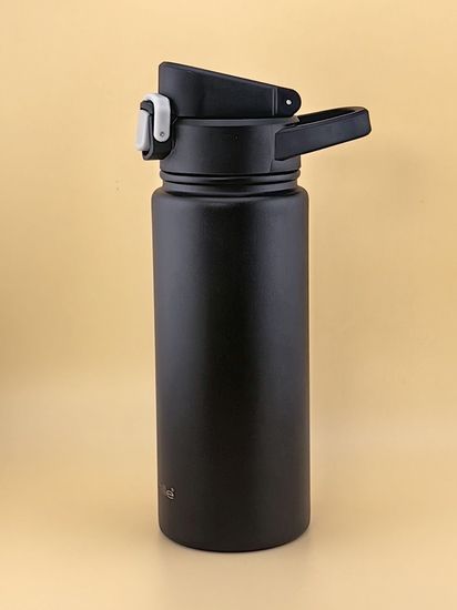 Термос-Бутылка спортивная 600 мл. Kamille KM 2176 из нержавеющей стали с замком и петлёй