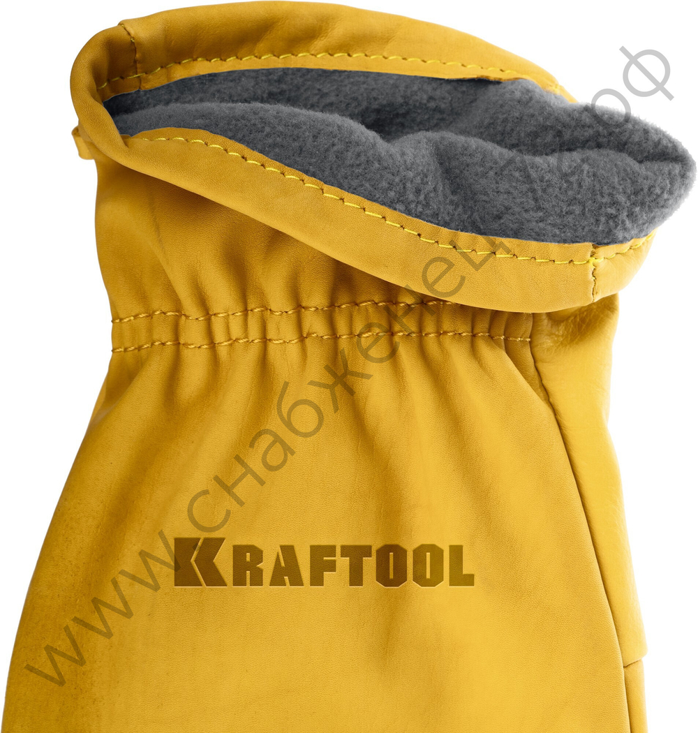 KRAFTOOL EXTREM от мех. воздействий, XL, кожаные перчатки (1136-XL)