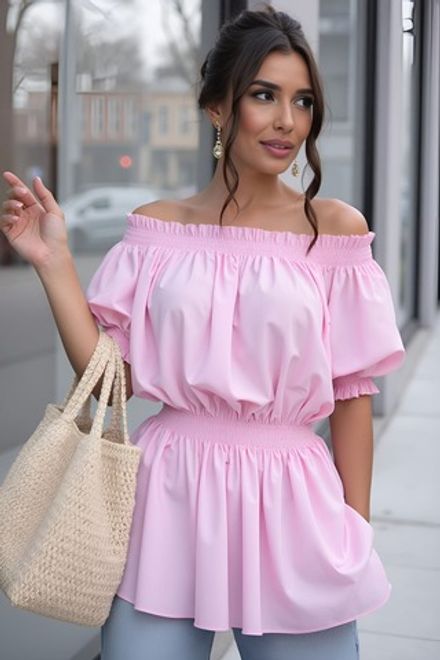 Блуза Летняя идиллия (зефирно-розовая) Б13912-47М LT Collection