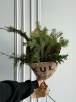 Хвоя - охапка для вазы из туи, пихты и кипариса