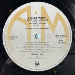 Винтажная виниловая пластинка LP Dennis DeYoung Desert Moon (Japan 1984) (Obi) (Promo)