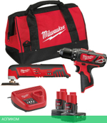 Набор электроинструментов Milwaukee М12 ВPP2D-402В (4933441250)