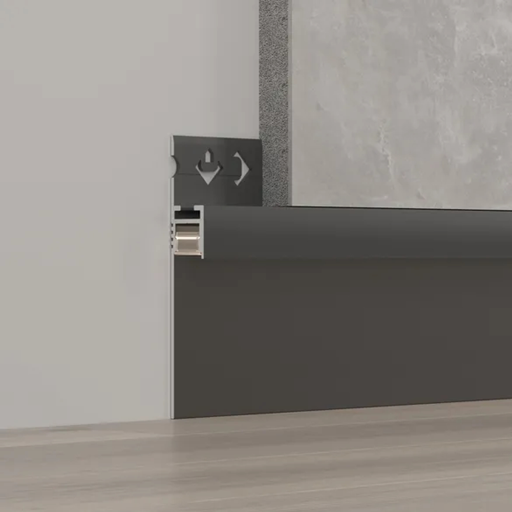 Профиль ARH-PLINTUS-50-FANTOM-3000 BLACK (Arlight, Алюминий) 052699