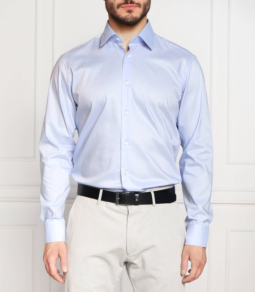 рубашка h-joe-kent-c1-214 BOSS BLACK - голубой(50479943)