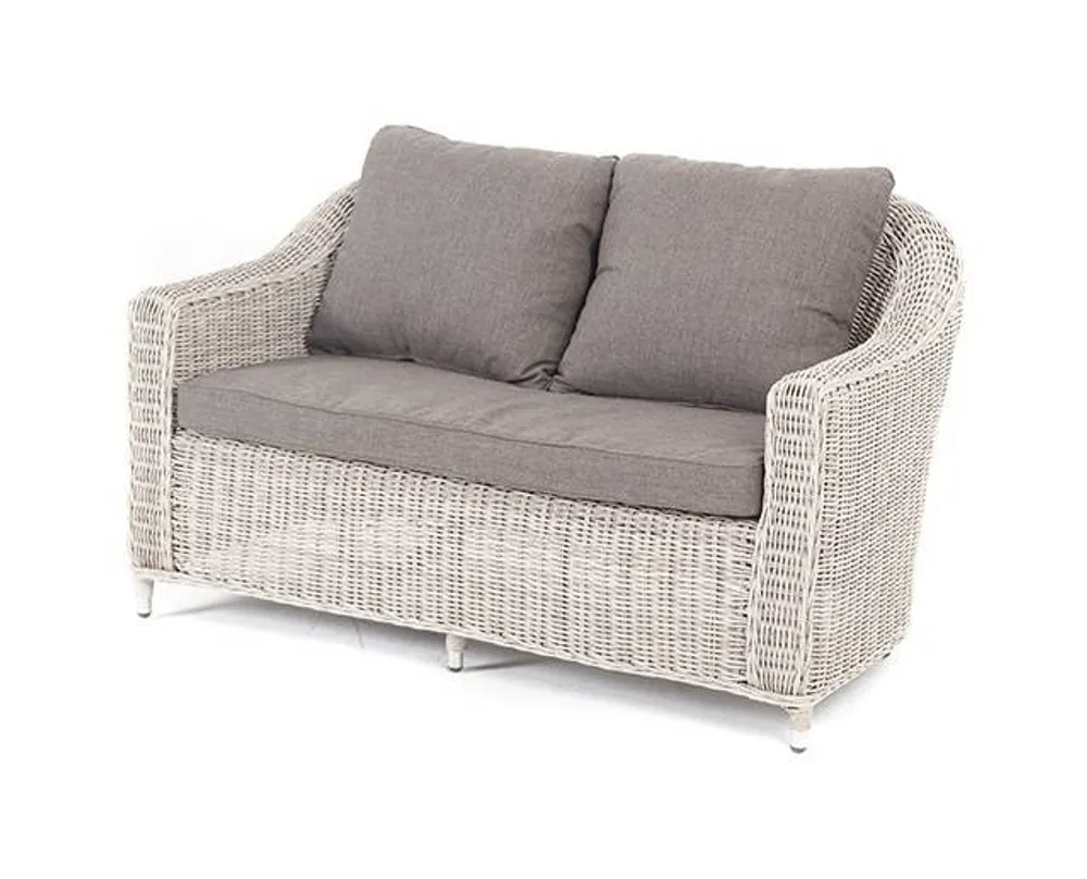 "Кон Панна" диван из искусственного ротанга двухместный, цвет бежевый