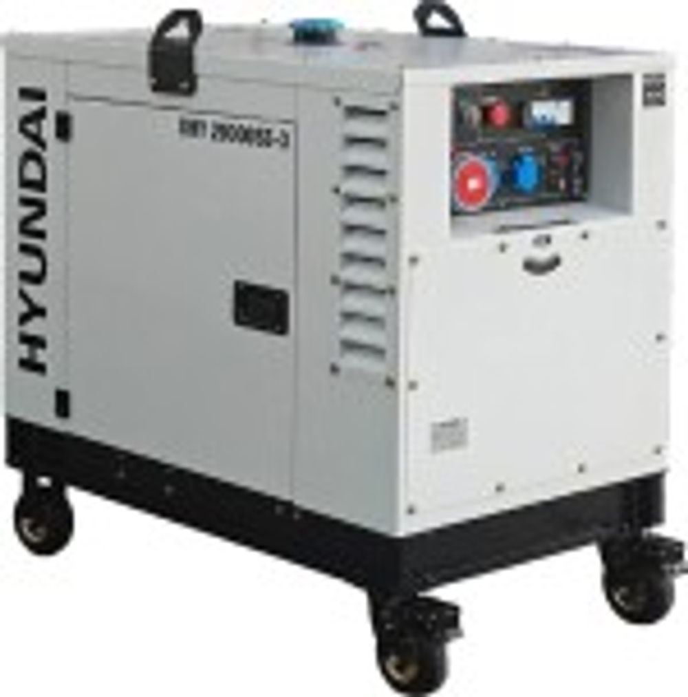 Электростанция дизельная с воздушным охлаждением HYUNDAI DHY 20000SE-3 в кожухе