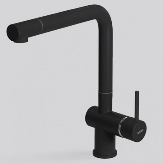 Смеситель Falmec ISEO CORNER BLACK (однорычажный, чёрный)