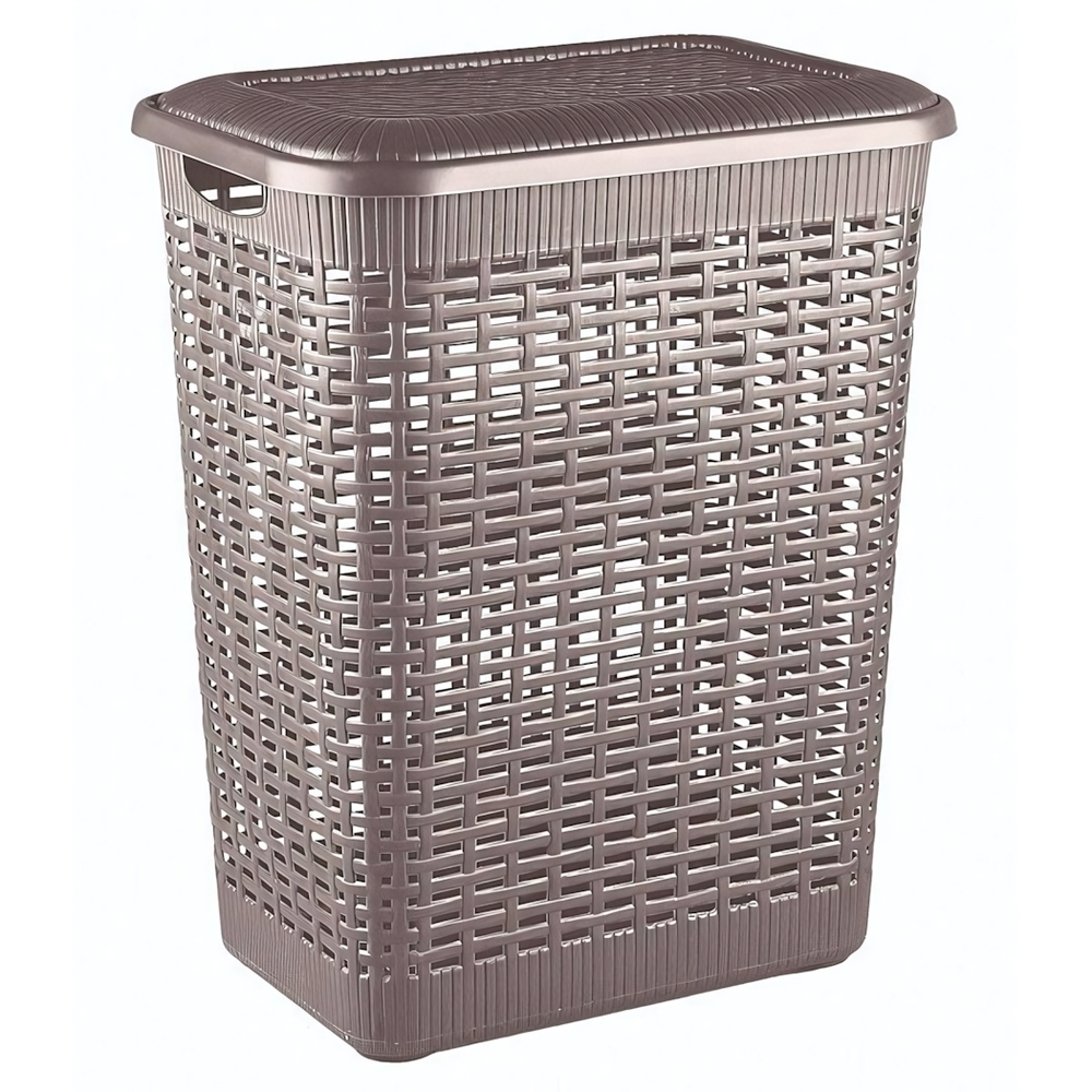 Корзина для белья 30л, 370х260х465 мм (коричневый)