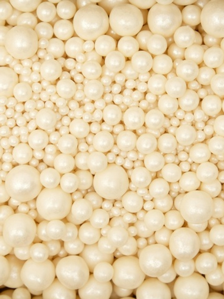 Кондитерская посыпка с мягким центром «Жемчуг», серебро 50 гр