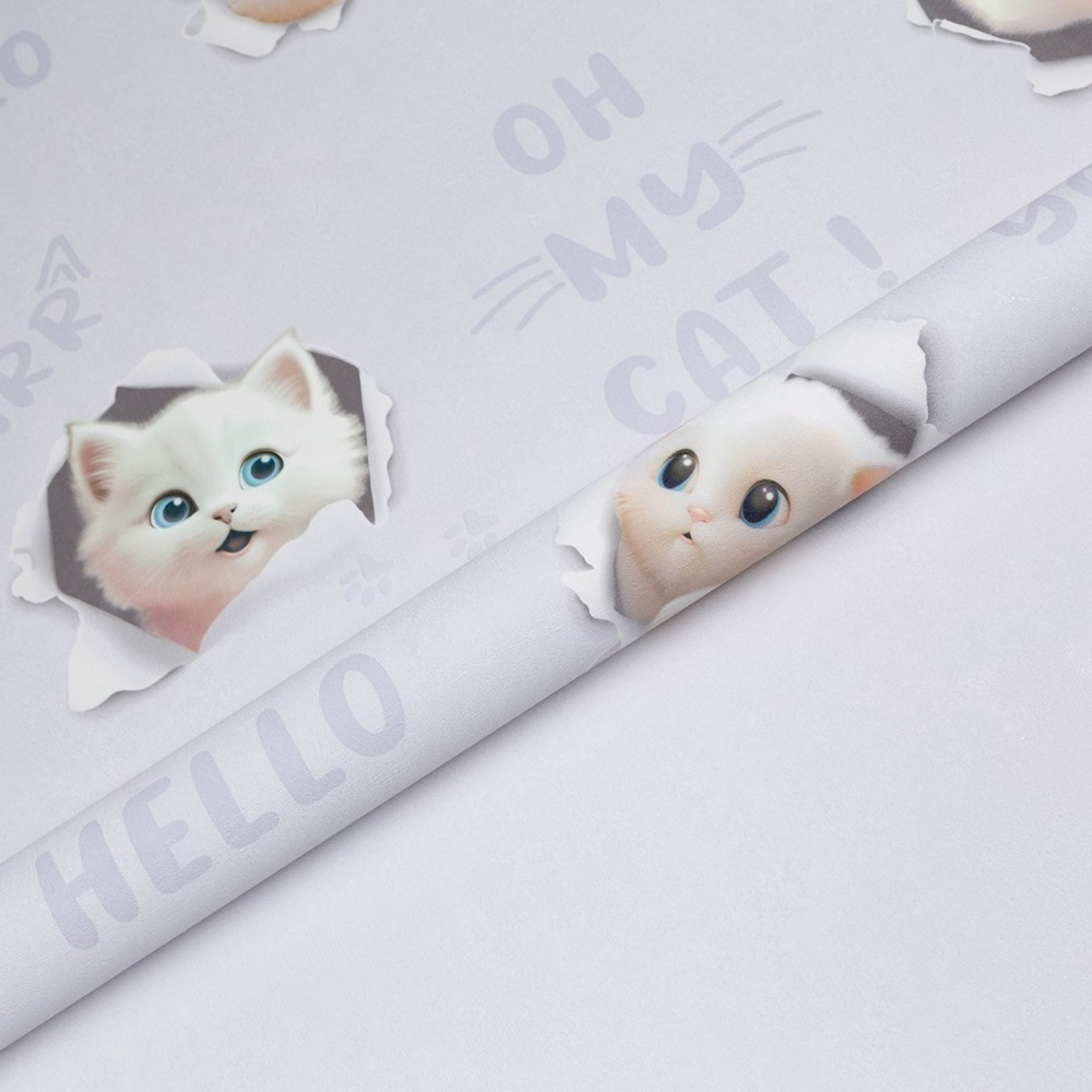 Обои виниловые HC72285-56 PALITRA HOME 3D Cats, сюжетный рисунок размер 1.06 х 10.05 м