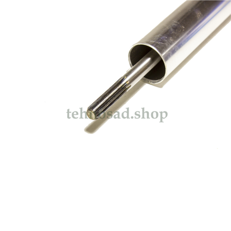 Штанга для триммера в сборе d-26 мм, L-150 см, lвала-153 см, 9 шлицов, 5 подшипников, толщина 2 мм