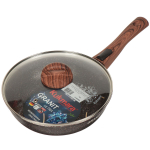 Сковорода алюминий, 24 см, антиприг, Kukmara, Granit Ultra, красн, сга243а, с крыш, съем руч