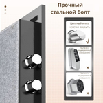 Сейф огнестойкий DELI "ET587" электронный замок + ключ, 380х300х420 мм, 22,9 кг, черный