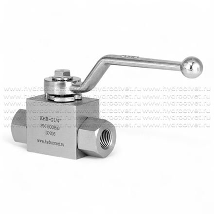 KHB-G1/4-1111-01-1 - Шаровой кран 2/2 на высокое давление, резьба G1/4"
