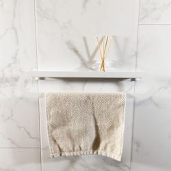 Держатель для полотенец MetaDec Oval 50см белый