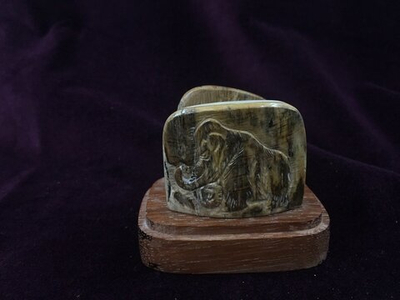 Визитница, настольная, из бивня мамонта