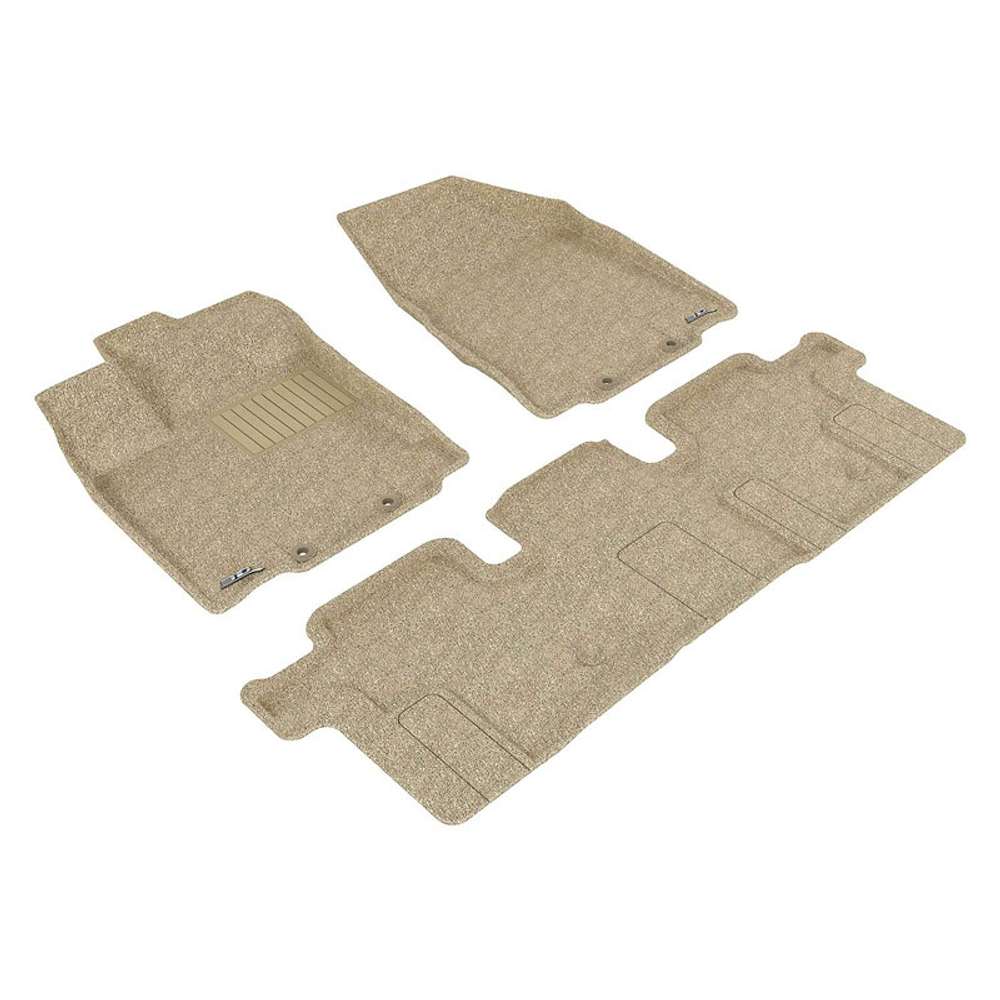 Коврики салона Sotra 3D Lux для Infiniti JX (QX60) 2013 / Nissan Pathfinder 2014 бежевые. Артикул ST 74-00515