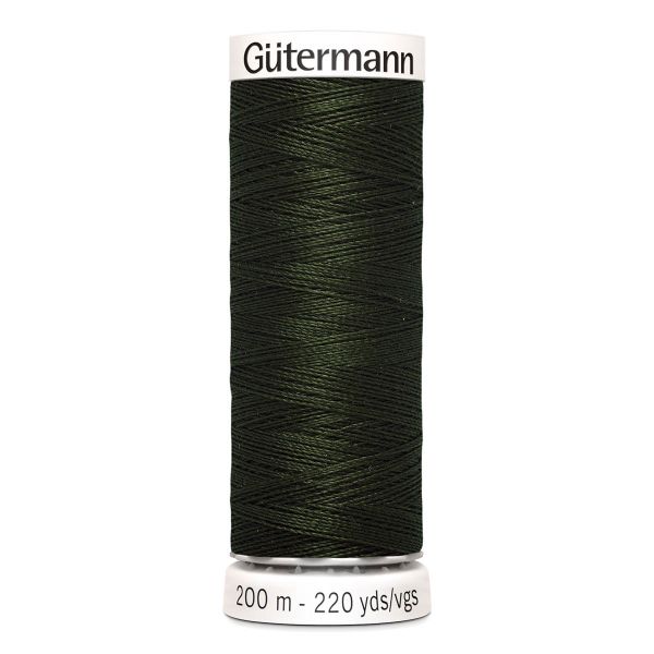 Нитки универсальные Gutermann Sew-all 100 (200 метров), 5 кат. | 304 черный лес