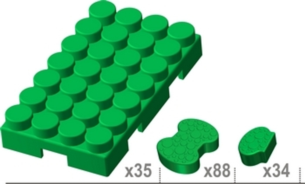 Конструктор Leco Платформы GigaBloks 5"