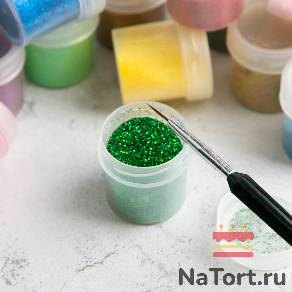 Блестки декоративные «Зеленый» 10 гр
