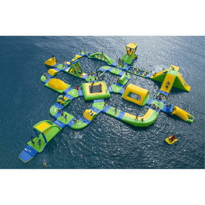 Надувной аквапарк на воде «Аква-страна» 38×36×4 м