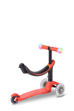 Самокат Micro Mini2Grow Deluxe Magic LED красный