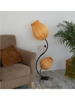 Торшер напольный с абажуром в гостиную современный