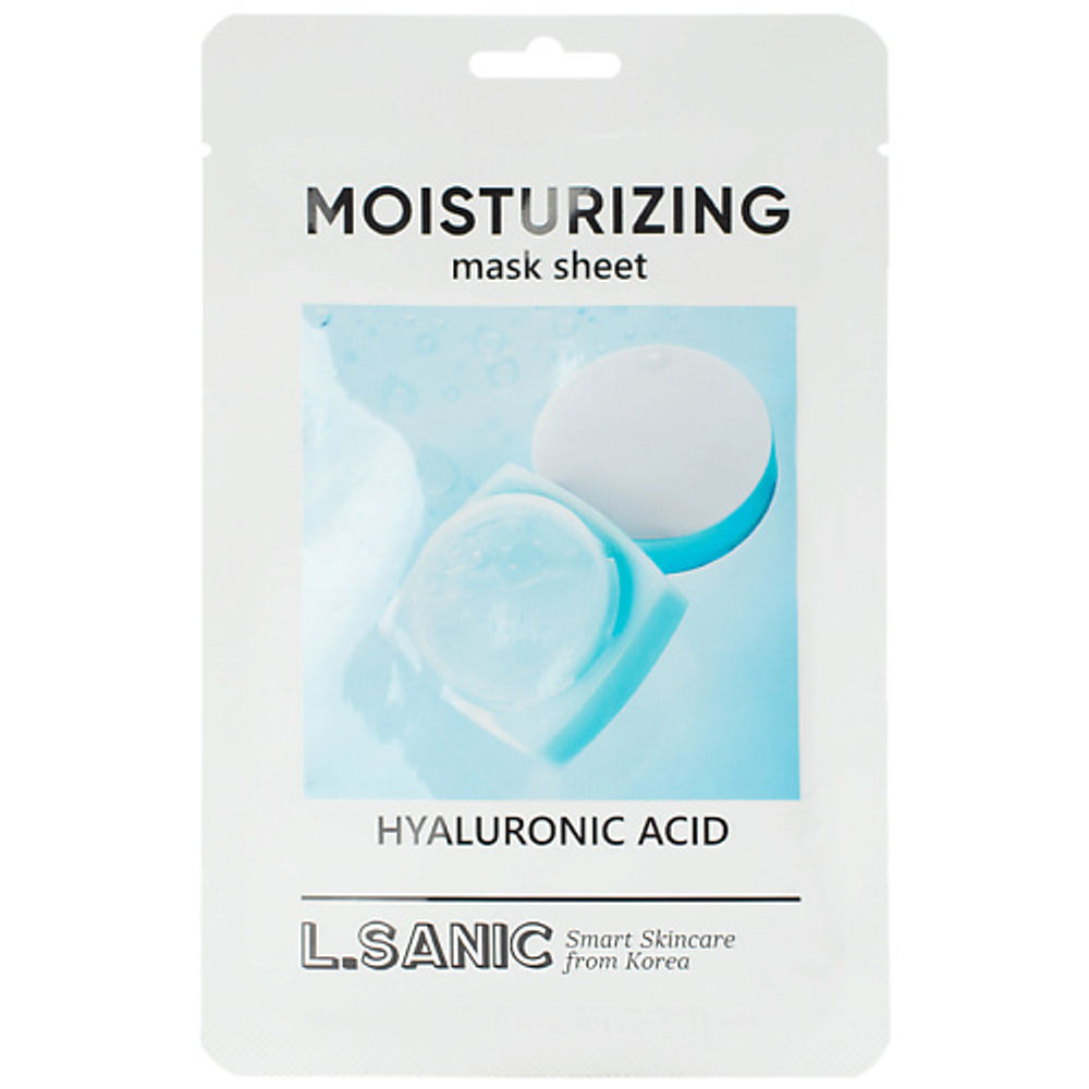 Тканевая маска увлажняющая с гиалуроновой кислотой L.SANIC Moisturizing Mask Sheet Hyaluronic Acid