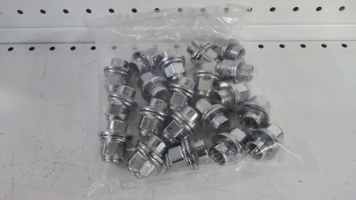 Гайка M14*1,5*37,5, прессшайба, ключ 21, хром, носик h=12мм, D=18,5мм (N043/237.521) (20 шт./ комплект)