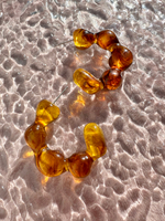 Серьги "Amber", 41мм