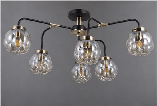 40345MD/6 MBK+AB (1) Люстра (NW)