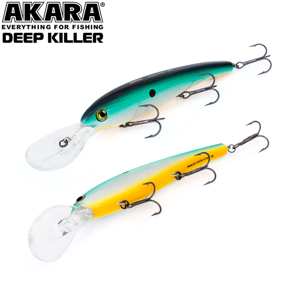 Воблер Akara Deep Killer 120F 20 гр. (5/7 oz 4,7 in) A28