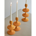 Подсвечник vivlend, 20 см, оранжевый