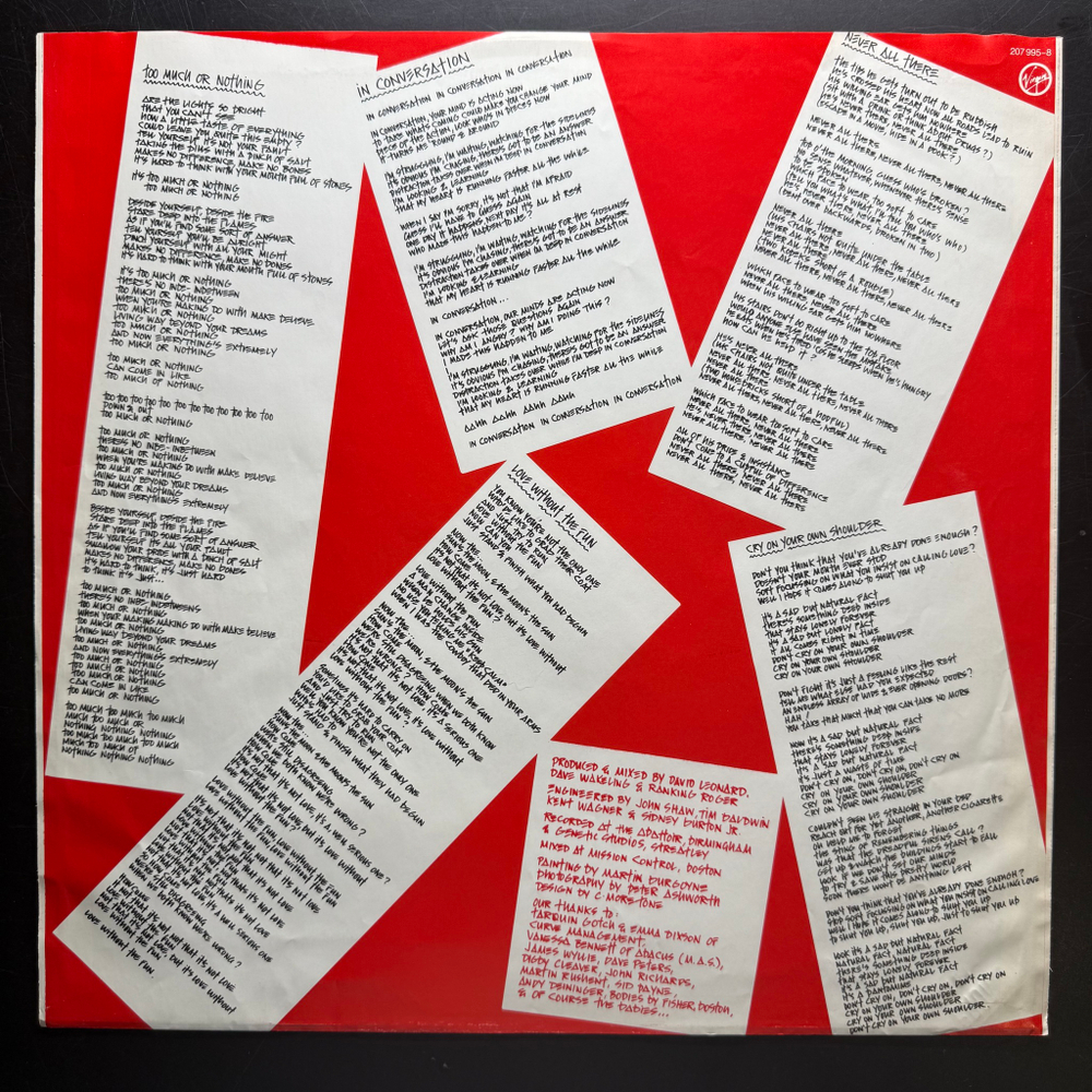 General Public ‎– Hand To Mouth (Европа 1986г.)