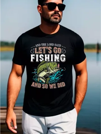 Футболка для рыбака с надписью