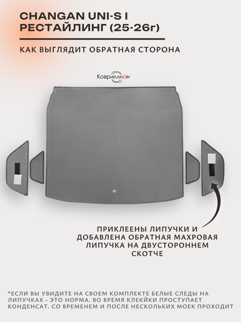 Коврики ЭВА в багажник для Changan UNI-S рестайлинг (CS55 Plus рестайлинг 2) 2025-2026г