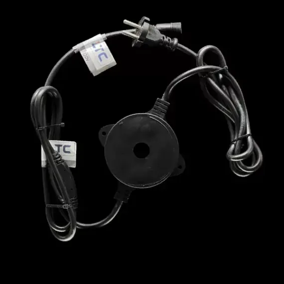 Тороидальный трансформатор 30W. с выпрямителем для нитей 24В., до 600 LED, провод черный каучук, IP65, Beauty led (T24-30)